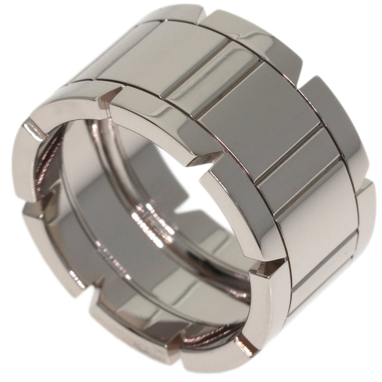 Cartier Band Ring White Gold (18K): Cartier Band Ring White Gold (18K) Cartier Band Ring White Gold (18K) - A sleek and sophisticated band ring in white gold, featuring the iconic Cartier design. This US size 6.5 piece boasts a classic