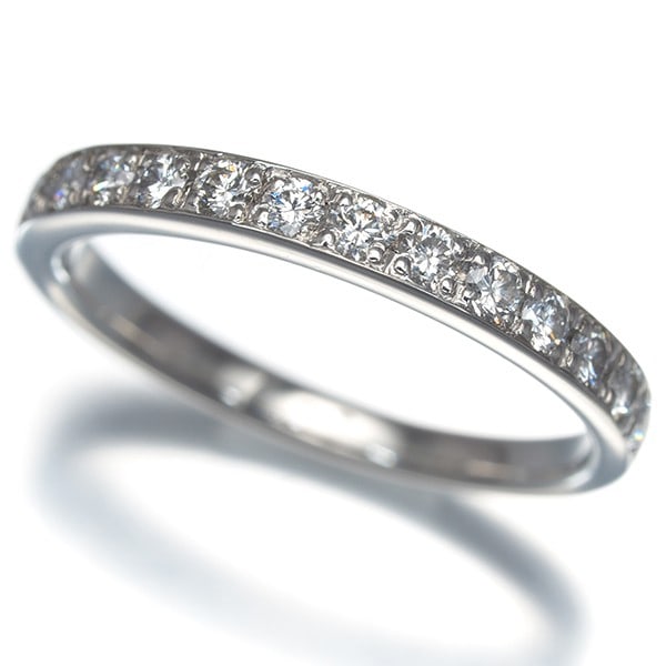 Vendome Ring Diamond 0.38Ct Half Eternity Us5.25-5.5 950 Platinum (1 of 5)