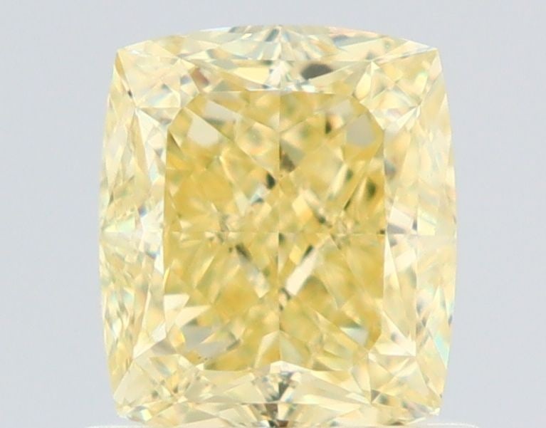 GIA Cushion Modified 1.01ct Fancy Yellow VVS1 - Loose Natural Diamond: GIA Cushion Modified 1.01ct Fancy Yellow VVS1 - Loose Natural Diamond GIA-certified, this loose natural diamond boasts exceptional clarity and polish with a Fancy Yellow color. Measuring 1.01 carats, 