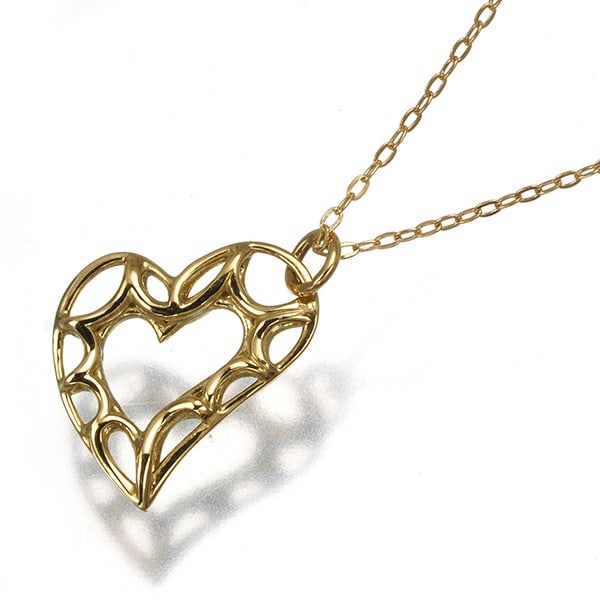 Openwork Yellow Gold 18K 750 Necklace Ahkah Heart (1 of 4)
