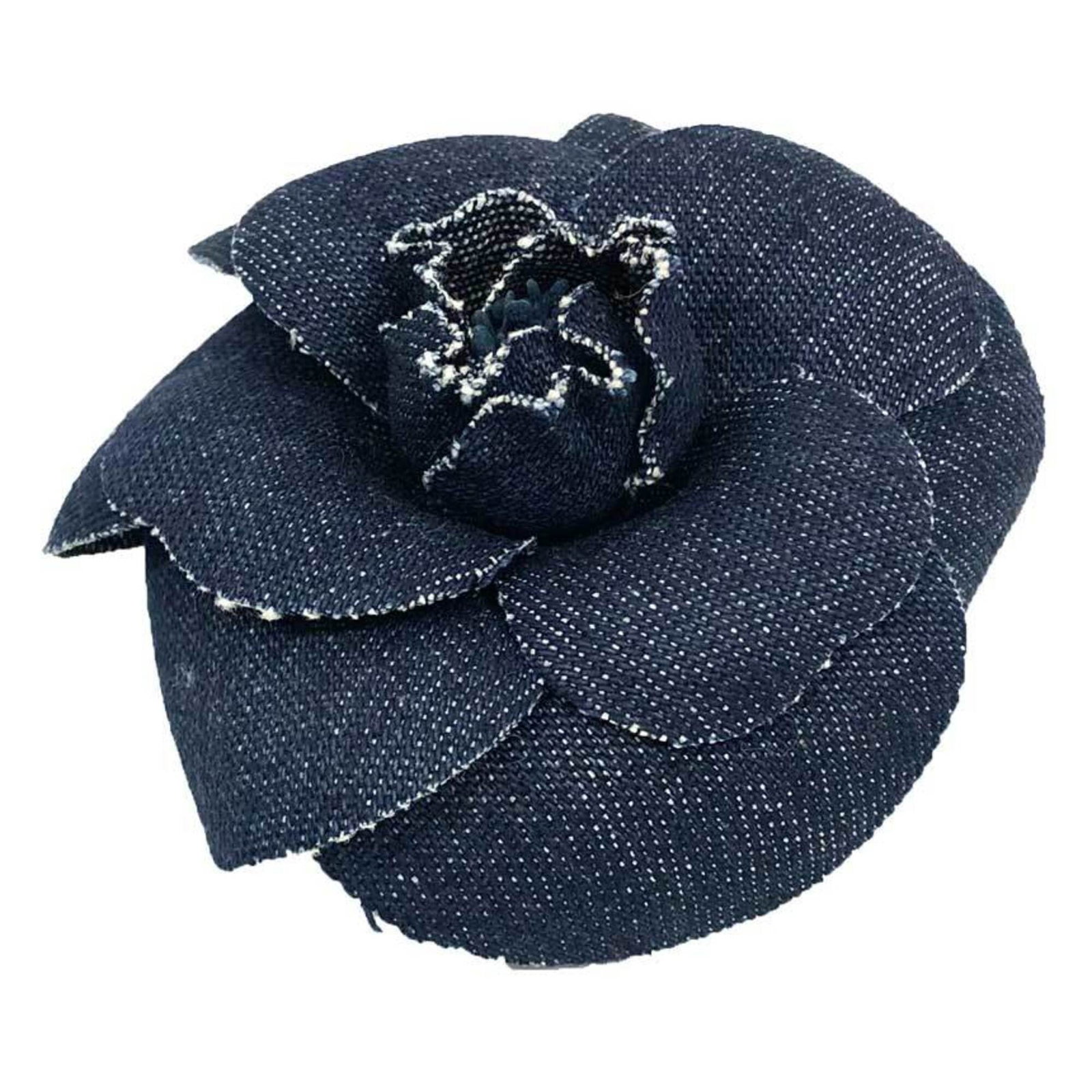 Corsage by Chanel: Corsage by Chanel Corsage by Chanel, a beautiful blue and navy piece from the renowned French fashion house. This stunning corsage bears a signature, adding an air of elegance to any outfit. Its class