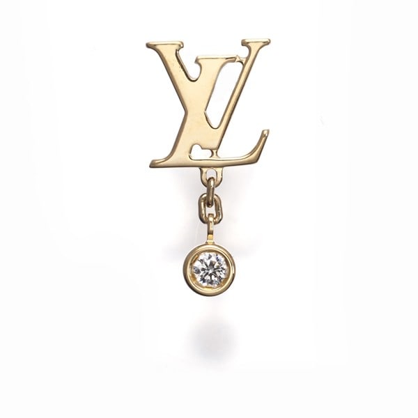 Louis Vuitton Single Earring Diamond Idylle Blossom Lv 18K 750 Yellow Gold: Louis Vuitton Single Earring Diamond Idylle Blossom Lv 18K 750 Yellow Gold Single Earring Diamond Idylle Blossom in 18k Yellow Gold. This stunning Louis Vuitton single earring features a natural