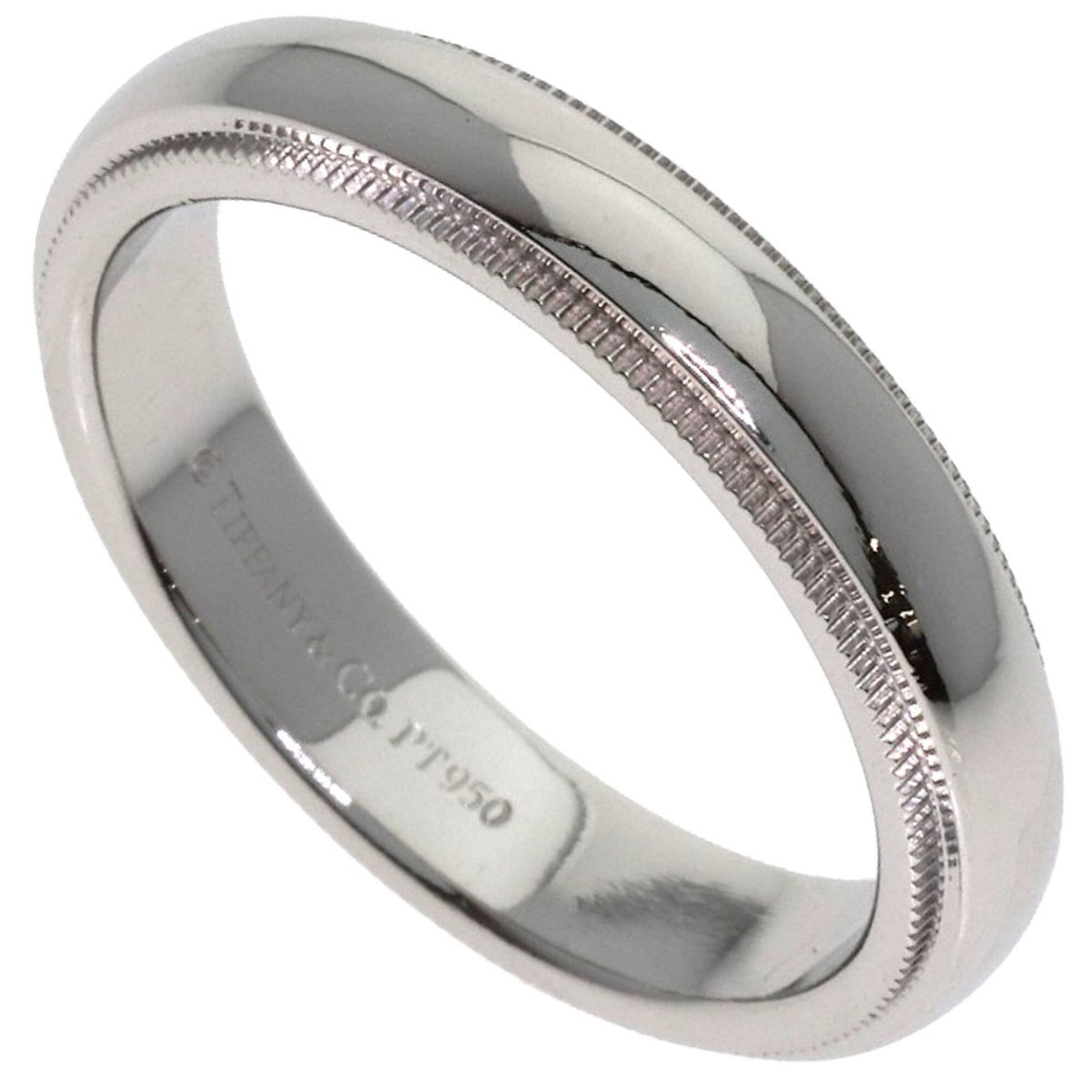 Tiffany Band Ring Platinum 950: Tiffany Band Ring Platinum 950 Platinum 950 Tiffany band ring in US size 7.5, featuring the iconic Tiffany brand. This elegant platinum band showcases the luxury and sophistication associated with Tif