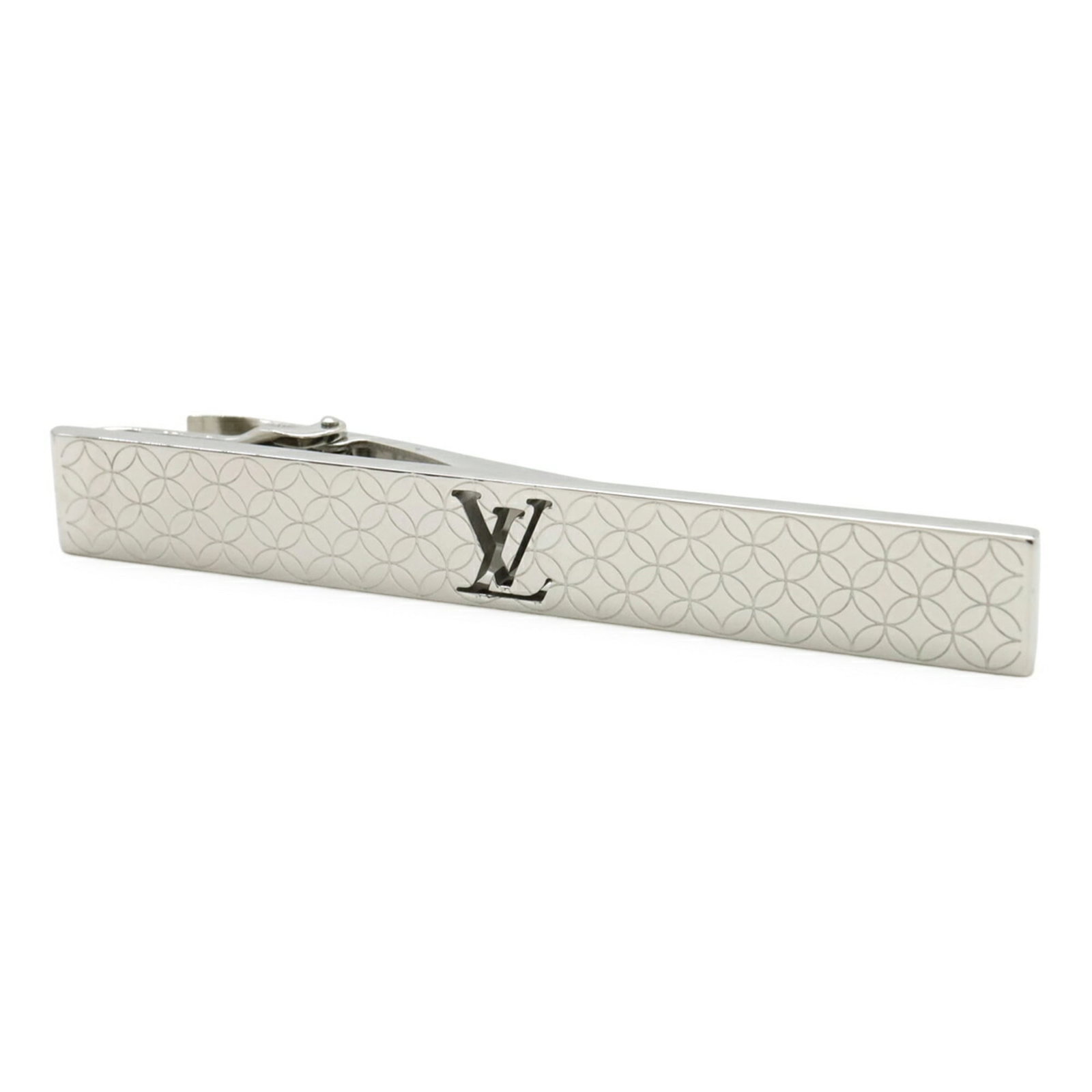Stainless steel tie pin by Louis Vuitton: Stainless steel tie pin by Louis Vuitton Stainless steel tie pin by Louis Vuitton, crafted in France with a silver finish and measuring 8.00mm x 60.00mm. This elegant accessory bears the signature of 