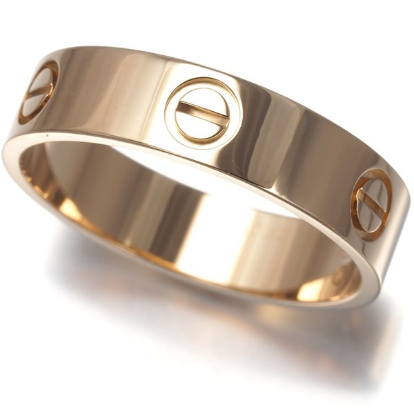 Love Classic 750 Rose Gold Cartier Ring Eu63: Love Classic 750 Rose Gold Cartier Ring Eu63 18k Rose Gold Cartier Ring EU63 features a classic design with a band base metal of gold, weighing 6.5g and measuring 5.4mm in width. This Love Classic