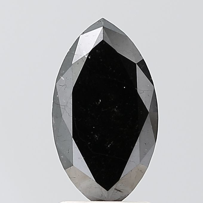 Marquise 1.83ct Black VVS2 - Loose Natural Diamond: Marquise 1.83ct Black VVS2 - Loose Natural Diamond 1.83ct black diamond with exceptional clarity, featuring a VVS2 grade and EX polish, showcasing its natural beauty in a unique marquise cut. This