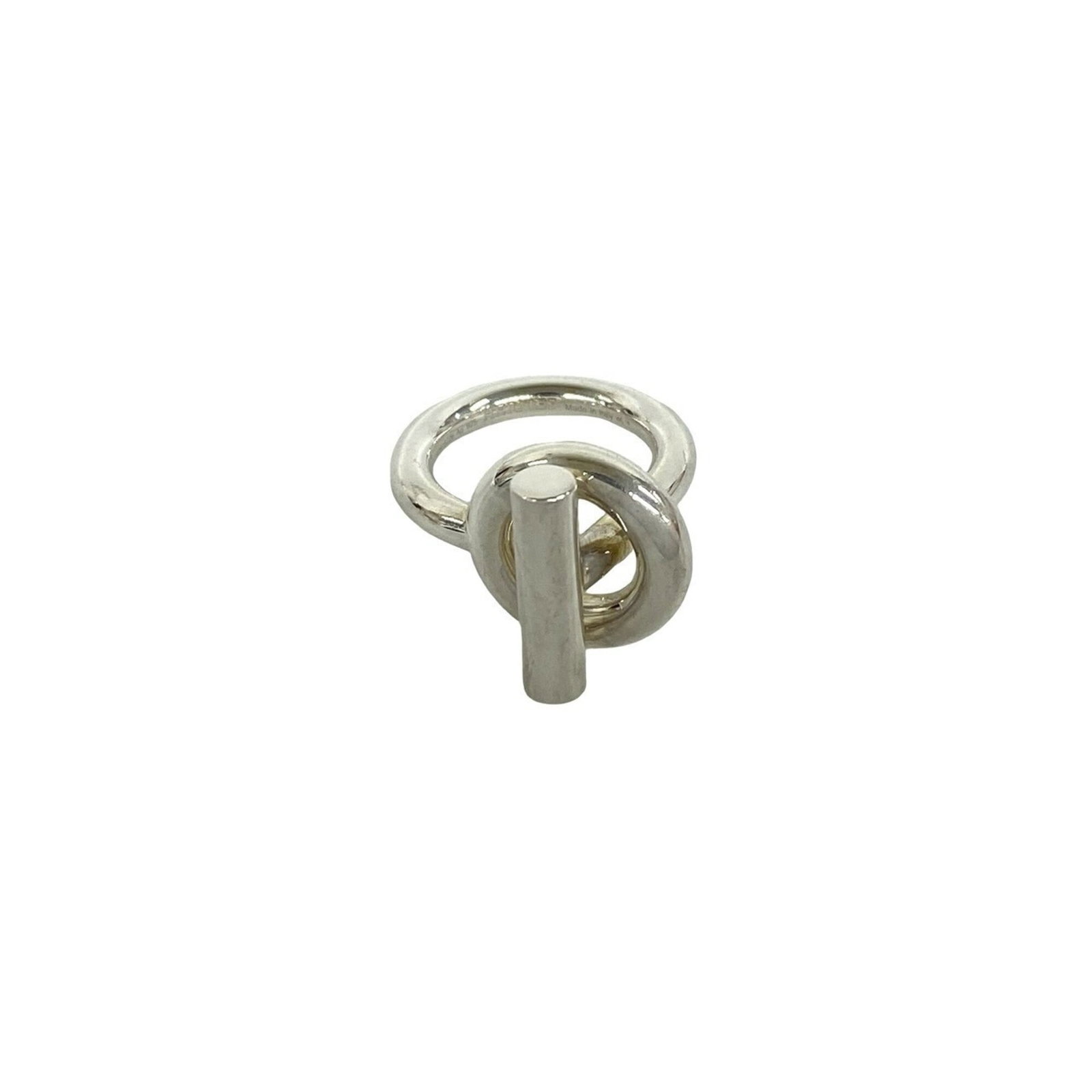 Ring of Silver Band by Hermes: Ring of Silver Band by Hermes Silver band ring by Hermes, made from high-quality silver (925), available in size US 3.5. This elegant ring features a sleek and modern design, perfect for everyday wear