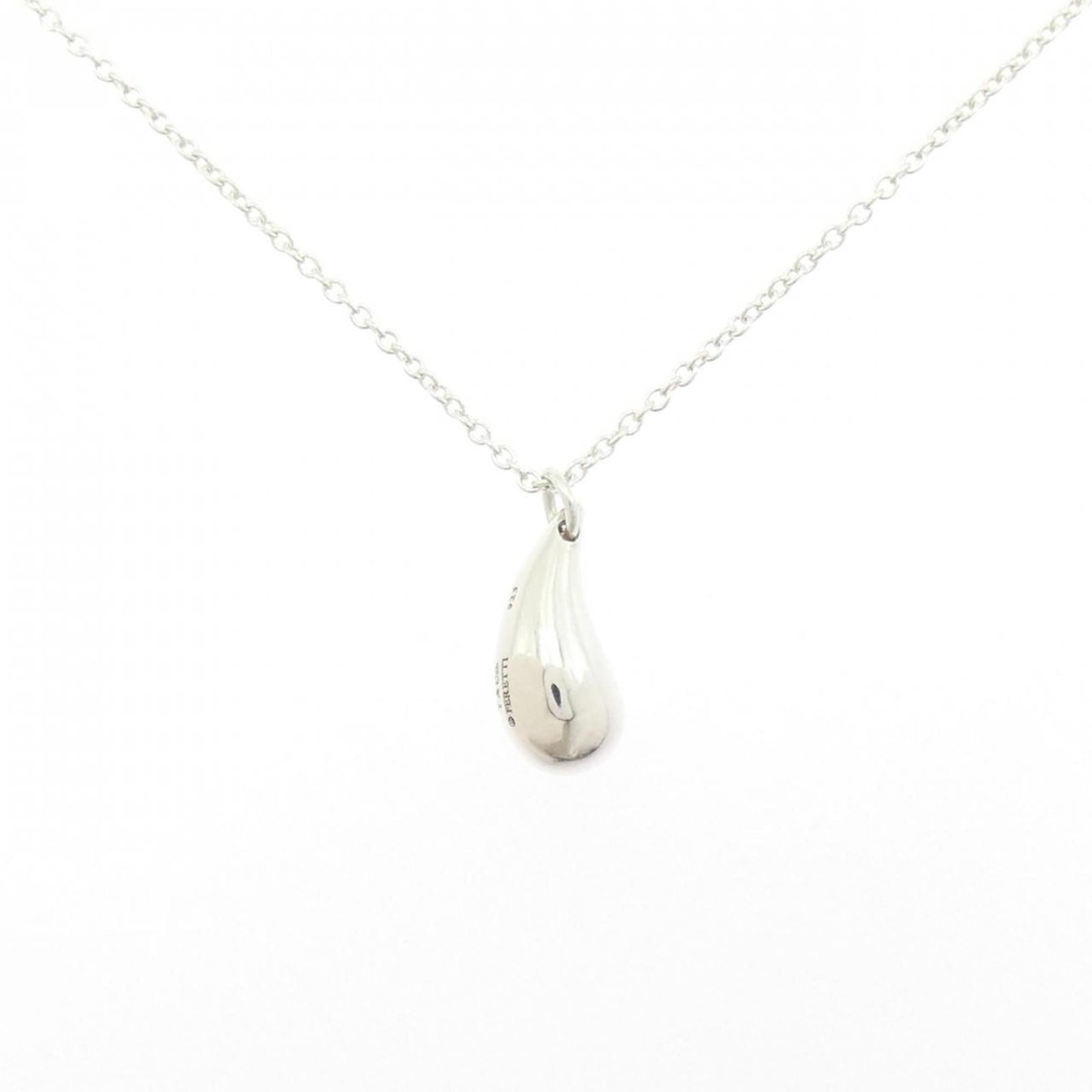 Tiffany necklace teardrop: Tiffany necklace teardrop Silver Tiffany teardrop necklace pendant, measuring 14.1mm x 6mm and featuring a silver 925 material with a neck circumference of 42 cm / 16.53''. The pendant is made from hi