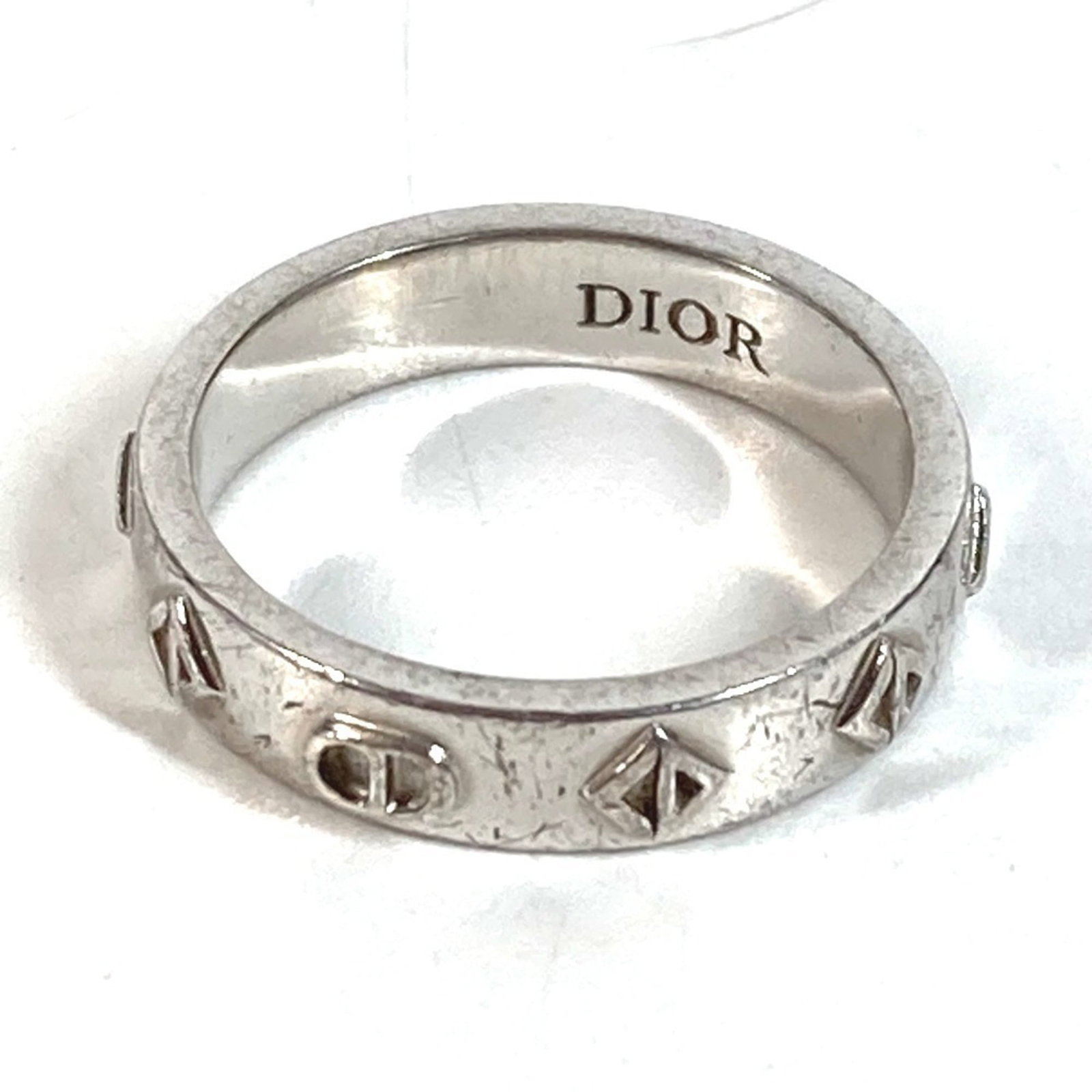 Silver 925 Christian Dior Band Ring (1 of 6)