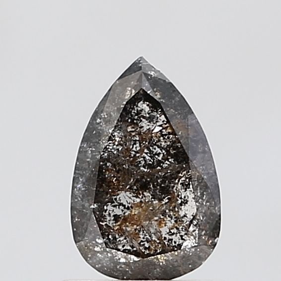 Pear 1.0ct Salt And Pepper VVS2 - Loose Natural Diamond (1 of 1)