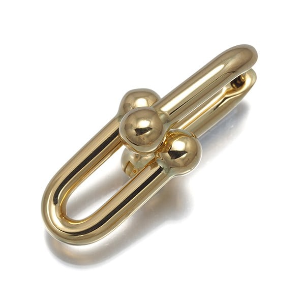 Tiffany&Co. Single Earring Hardwear Link Medium 18K 750 Yellow Gold: Tiffany&Co. Single Earring Hardwear Link Medium 18K 750 Yellow Gold Single Earring Hardwear Link Medium in 18K Yellow Gold. This Tiffany&Co. stud earring features a medium design size and weighs 3.8g,