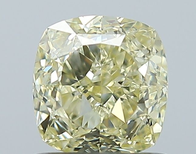 GIA Cushion Modified 1.04ct Fancy Yellow VVS2 - Loose Natural Diamond: GIA Cushion Modified 1.04ct Fancy Yellow VVS2 - Loose Natural Diamond GIA certified, this loose natural Fancy Yellow VVS2 diamond boasts exceptional clarity and polish. Measuring 1.04 carats, its vibr