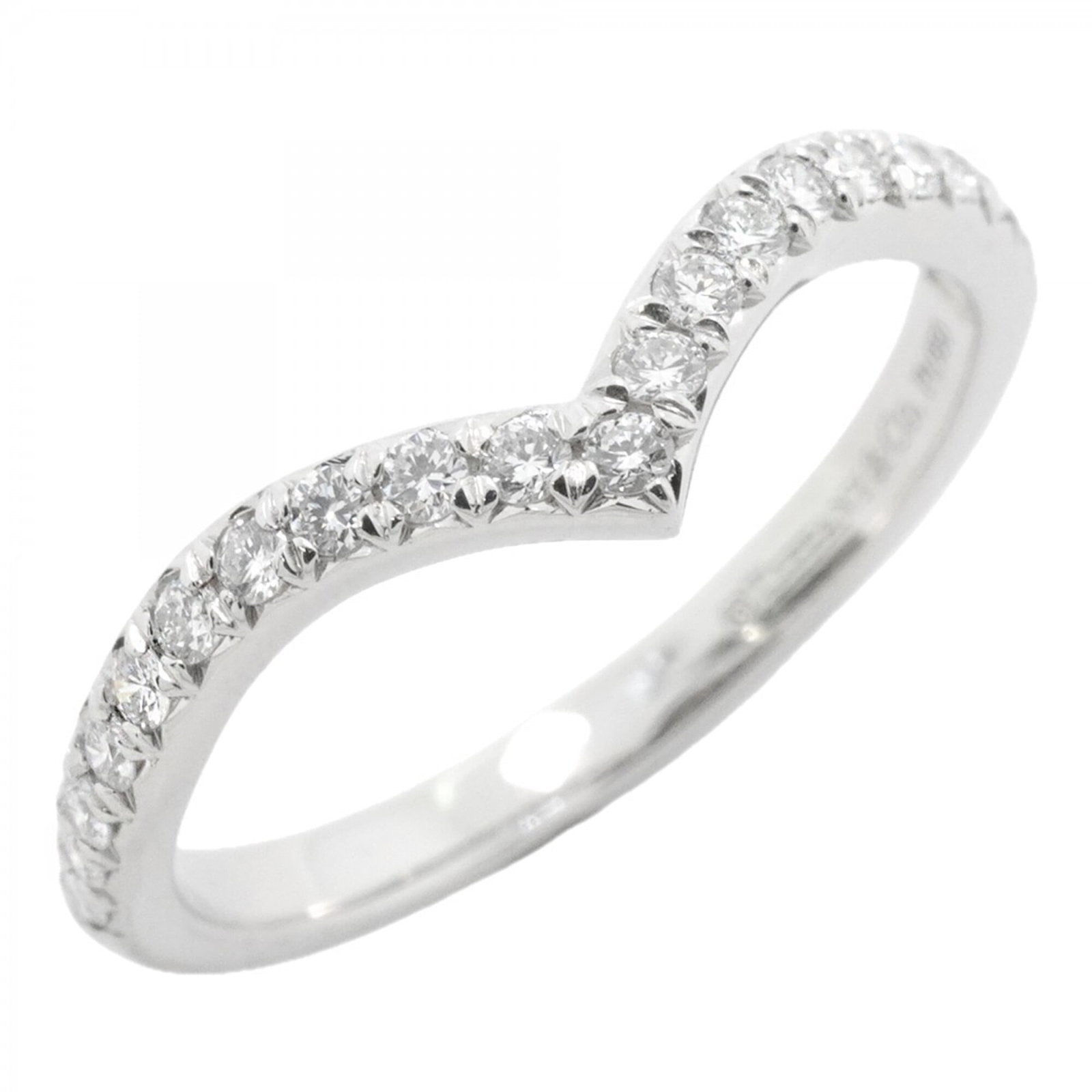 Tiffany Band Ring Platinum 950: Tiffany Band Ring Platinum 950 Platinum 950 Tiffany band ring features a diamond stone and is available in US size 5.5, making it a stylish choice for women. The ring's platinum material provides