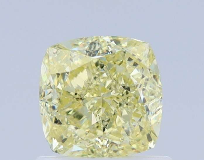 GIA Cushion Modified 1.0ct Fancy Light Yellow VVS2 - Loose Natural Diamond: GIA Cushion Modified 1.0ct Fancy Light Yellow VVS2 - Loose Natural Diamond GIA certified, this 1.0ct Fancy Light Yellow VVS2 diamond boasts exceptional clarity and polish, making it a standout in its 