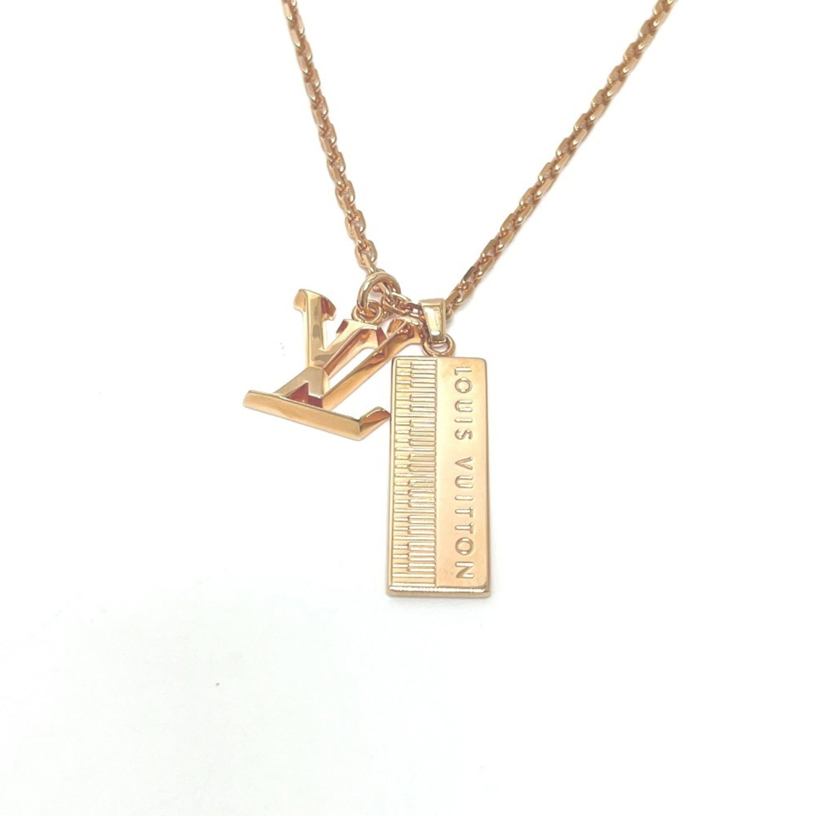 Louis Vuitton M69461 Fall/ Winter 2020 Dj Vocabulary Keyboard Pendant Chain Necklace In Rose Gold (1 of 7)