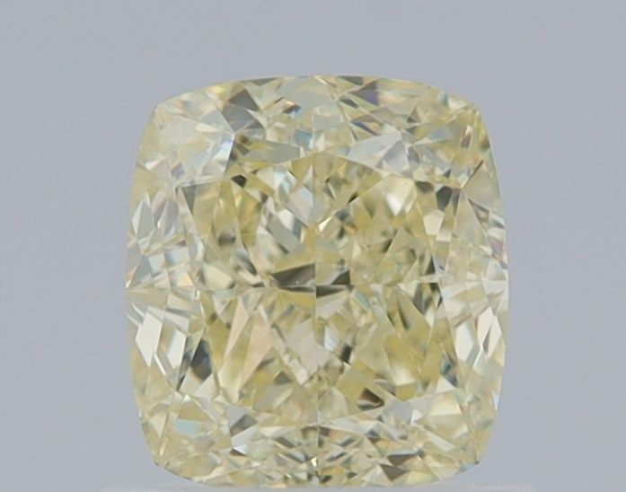 GIA Cushion Modified 1.04ct Fancy Light Yellow VVS2 - Loose Natural Diamond: GIA Cushion Modified 1.04ct Fancy Light Yellow VVS2 - Loose Natural Diamond GIA certified, this 1.04ct Fancy Light Yellow VVS2 diamond boasts exceptional clarity and polish, with EX symmetry that adds