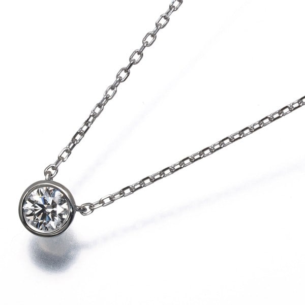 Vendome Necklace Diamond 0.150Ct Solitaire 950 850 Platinum: Vendome Necklace Diamond 0.150Ct Solitaire 950 850 Platinum Vendome's 0.150ct diamond solitaire pendant shines in platinum, its natural beauty showcased by the simple yet elegant design. The adjustabl