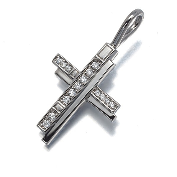 Diamond traffic pendant cross platinum 950 by Harry Winston: Diamond traffic pendant cross platinum 950 by Harry Winston Diamond traffic pendant cross platinum 950 by Harry Winston features a natural diamond set in a platinum cross design, showcasing the intric