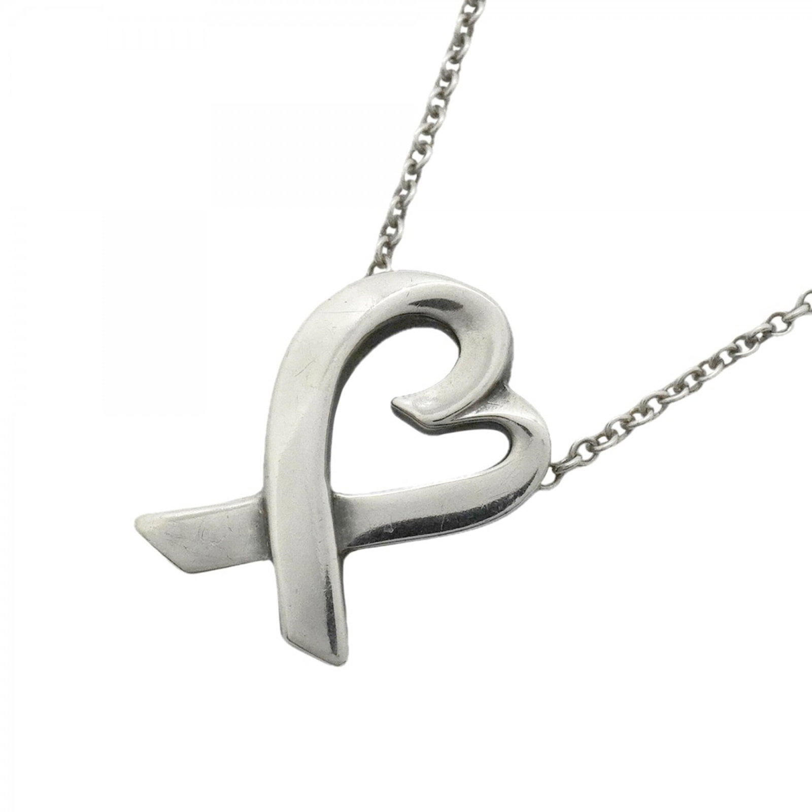 Tiffany & Co. Loving Heart Necklace Sterling Silver 925 Women'S Op002685: Tiffany & Co. Loving Heart Necklace Sterling Silver 925 Women'S Op002685 Sterling Silver 925 Tiffany & Co. Loving Heart Necklace features a beautiful design with a pendant size of 14.7mm x 10.7mm,