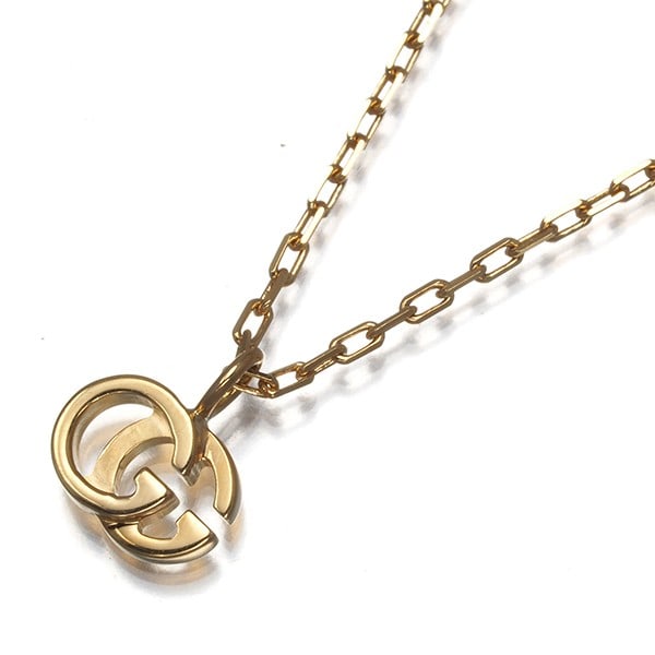 Gucci Necklace Gg Running 18K 750 Yellow Gold: Gucci Necklace Gg Running 18K 750 Yellow Gold 18k yellow gold pendant necklace from Gucci's GG Running collection, featuring a delicate pendant with a signature touch. The necklace boasts 18k metal pu