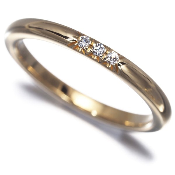 Tiffany&Co. Ring Diamond Tiffany Forever 2Mm 3P Us4.25-4.5 18K Yg: Tiffany&Co. Ring Diamond Tiffany Forever 2Mm 3P Us4.25-4.5 18K Yg Tiffany & Co.'s iconic ring features a stunning natural diamond set in 18k yellow gold, showcasing the brand's signature style. The di