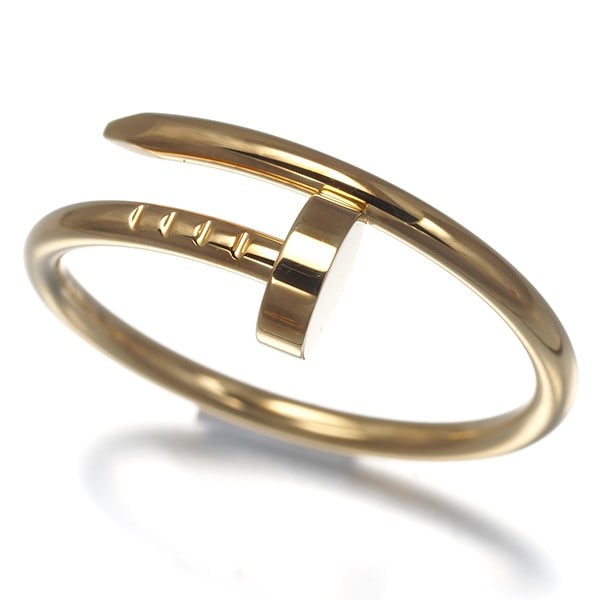 Cartier Ring Juste Un Clou Sm Eu56 18K 750 Yellow Gold: Cartier Ring Juste Un Clou Sm Eu56 18K 750 Yellow Gold Cartier's Juste un Clou collection is renowned for its sleek, modern design. This EU56 18K yellow gold ring boasts a slender profile and elegant