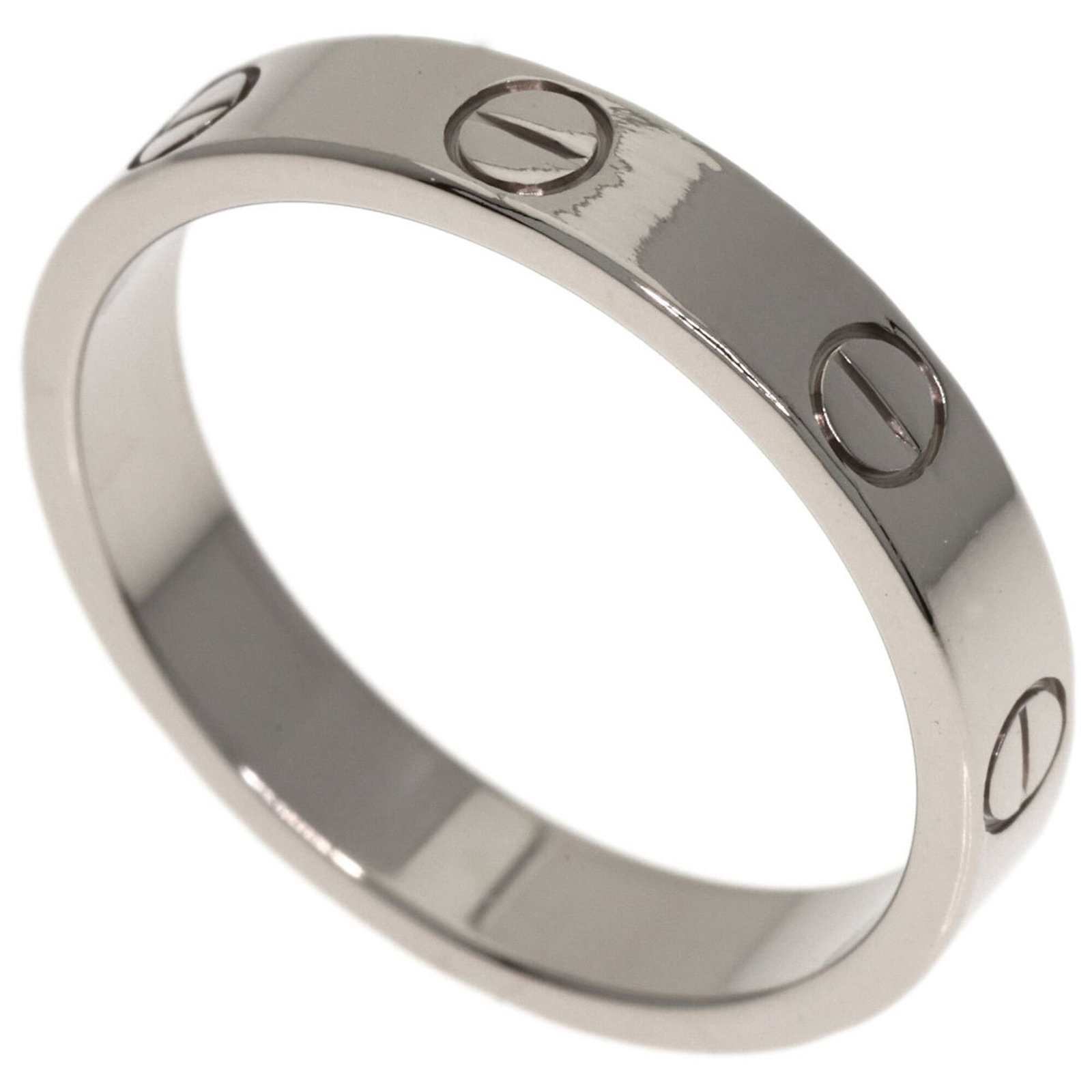 Cartier Band Ring White Gold (18K): Cartier Band Ring White Gold (18K) Cartier Band Ring White Gold (18K) - A sleek and sophisticated band ring in white gold, featuring the iconic Cartier design. This US size 6.5 piece boasts a classic 