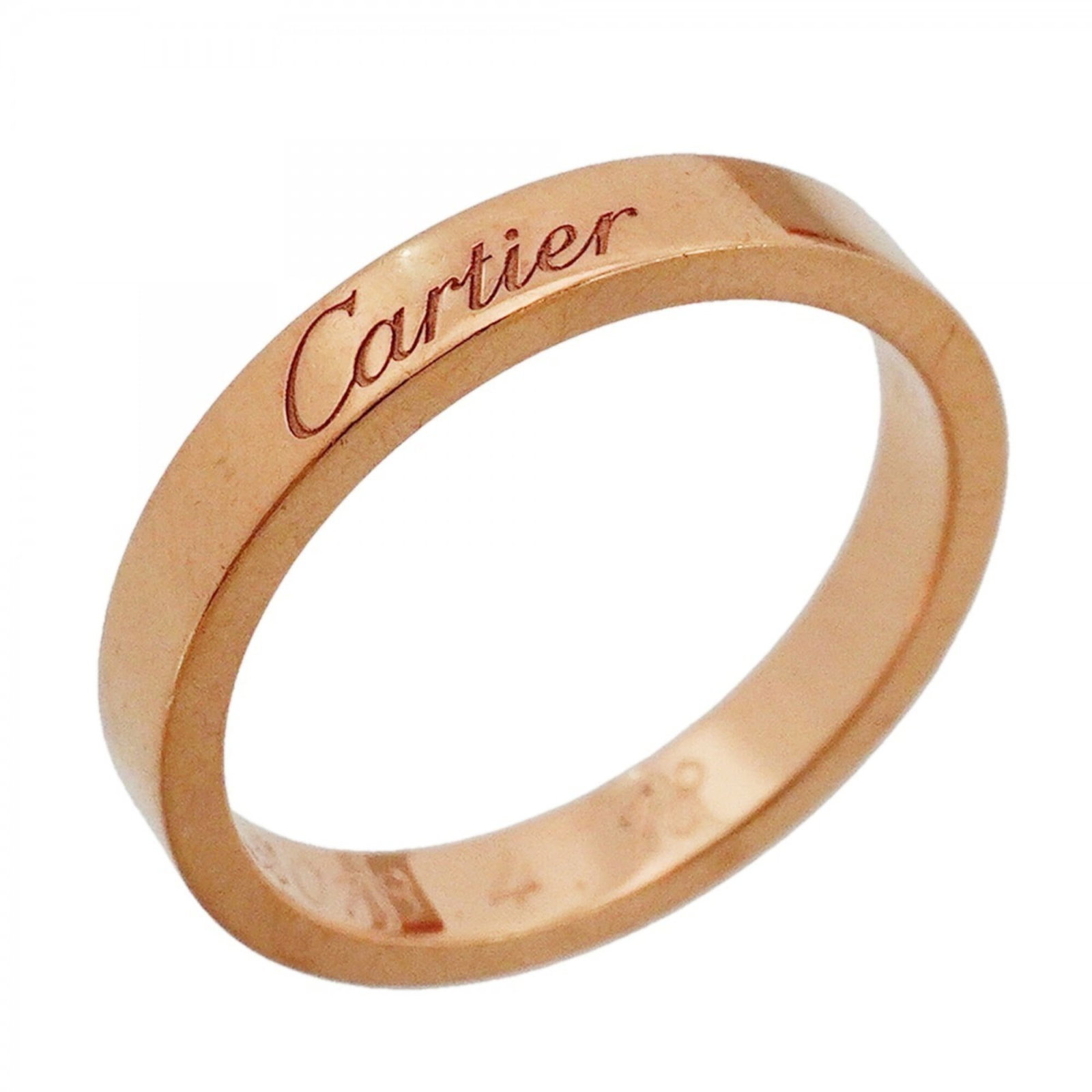 Pink Gold Cartier Band Ring 18K: Pink Gold Cartier Band Ring 18K Pink gold (18K) Cartier band ring with elegant design, suitable for women. This 51 US Size 6 ring features the iconic brand style and premium material quality. A