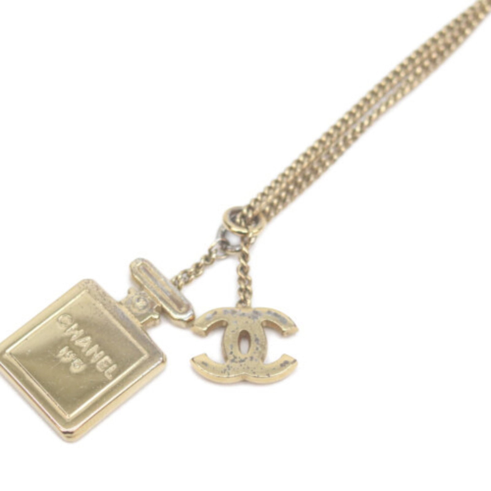 Chanel 5 Coco Mark Necklace Gold Women's Motif A No (1 of 9)
