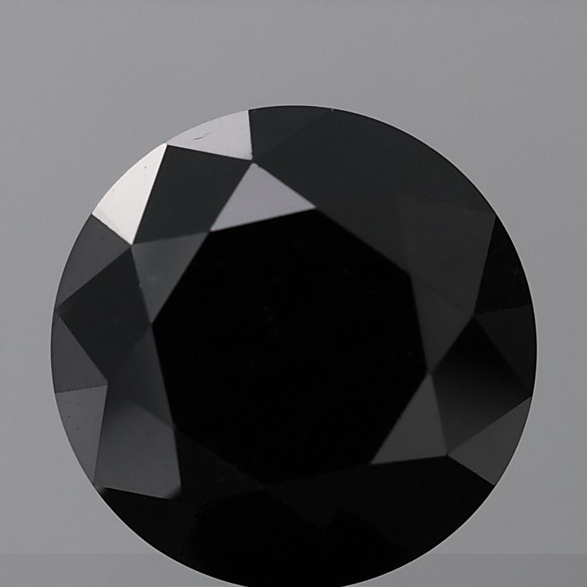 Round 1.52ct Black VVS2 - Loose Natural Diamond: Round 1.52ct Black VVS2 - Loose Natural Diamond 1.52ct Black VVS2 - Loose Natural Diamond, certified by none, with EX cut, color, polish, and symmetry, and a clarity grade of VVS2, bearing no certific