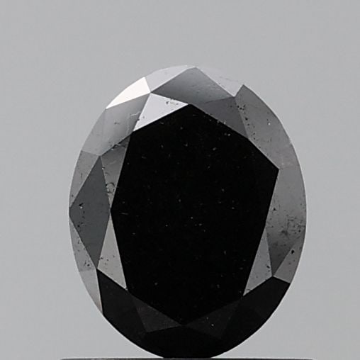 Oval 1.0ct Fancy Black VVS1 - Loose Natural Diamond: Oval 1.0ct Fancy Black VVS1 - Loose Natural Diamond Oval cut diamond with exceptional clarity and polish, boasting a Fancy Black color grade. Measuring 6.64L x 5.32W x 3.35H, this natural gemstone is 
