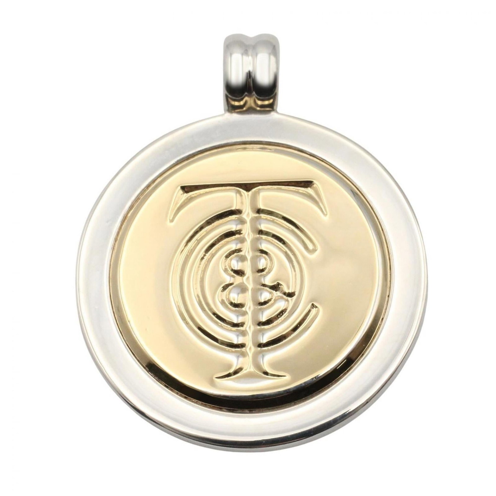 Tiffany & Co. T&C Pendant Top - Jewelry Sterling Silver 925 18K (Yellow Gold) Men'S Women'S Tone (1 of 3)