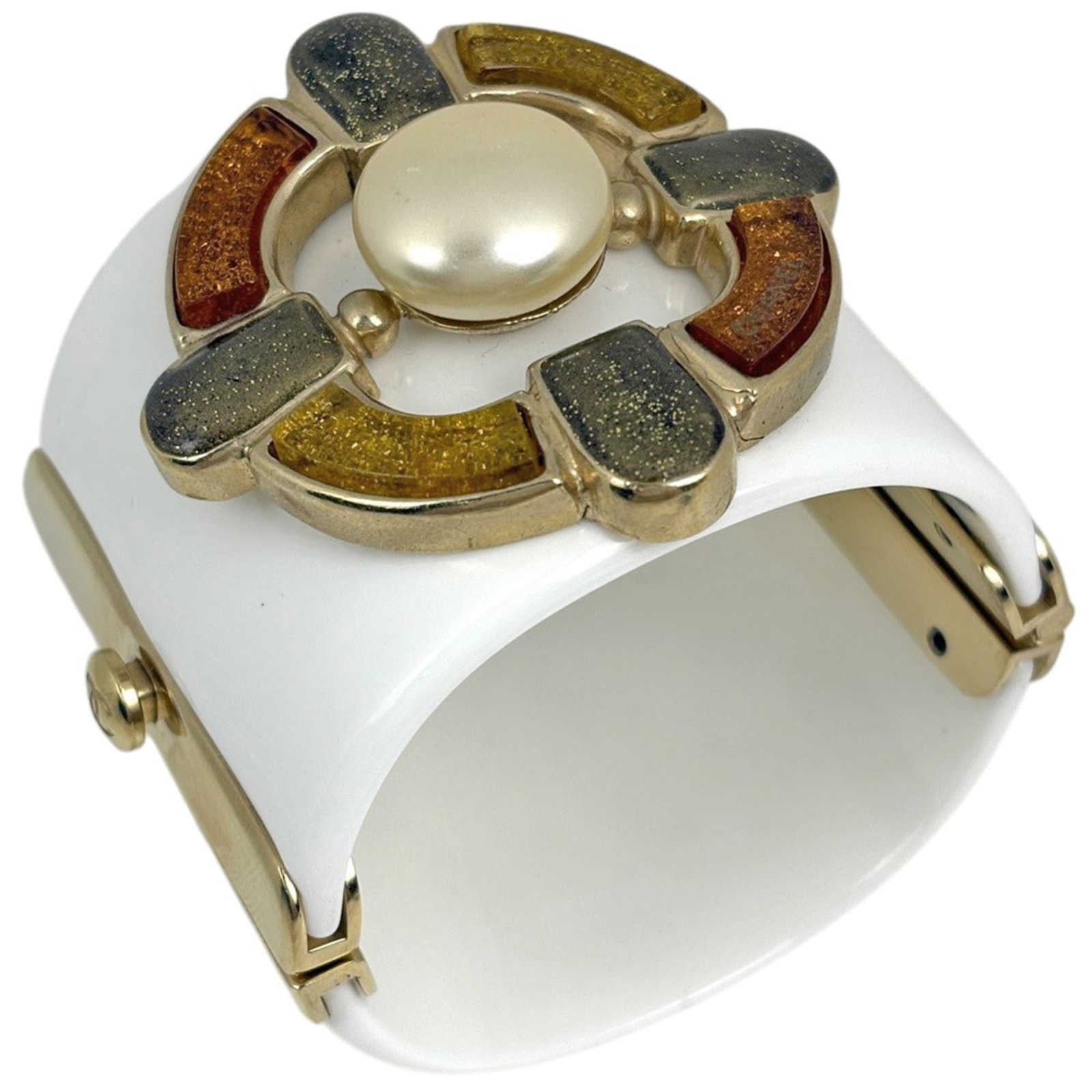 Chanel Bangle Gold Plating Plastic (1 of 7)
