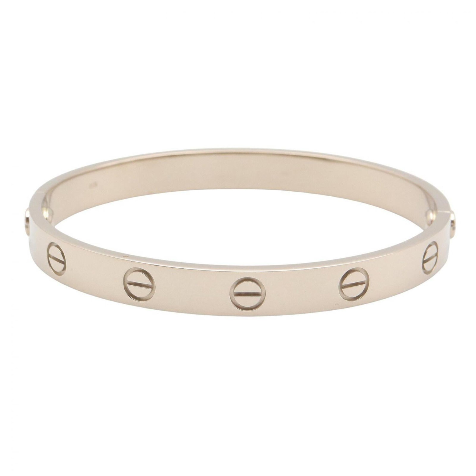 Charm Cartier Bracelet White Gold 18K: Charm Cartier Bracelet White Gold 18K Cartier's iconic Charm bracelet features a sleek, silver-white gold (18K) design. This timeless piece boasts a length of 15cm / 5.9'' and is crafted from high-qua