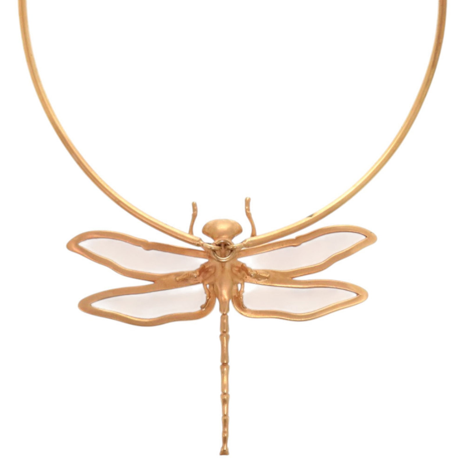 Christian Dior Like New Dior Herbarium Dragonfly Metal Resin Pink Gold Clear Necklace 1506: Christian Dior Like New Dior Herbarium Dragonfly Metal Resin Pink Gold Clear Necklace 1506 The Christian Dior Like New Dior Herbarium Dragonfly Metal Resin Pink Gold Clear Necklace boasts a striking c