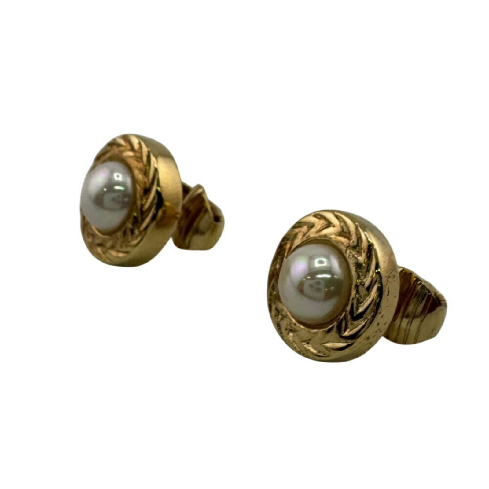 Christian Dior Clip Earrings Gold Plating (1 of 8)