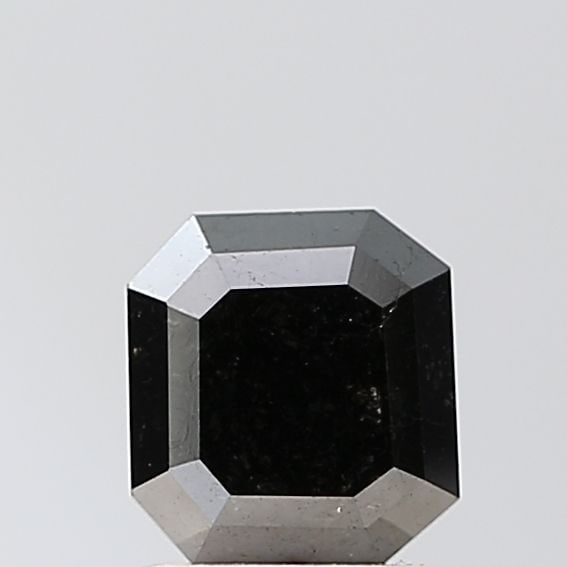 Emerald 1.08ct Black VVS2 - Loose Natural Diamond: Emerald 1.08ct Black VVS2 - Loose Natural Diamond 1.08ct Black VVS2 - A rare and exceptional natural diamond, showcasing its flawless VVS2 clarity and EX polish, with a sleek black color that stands o