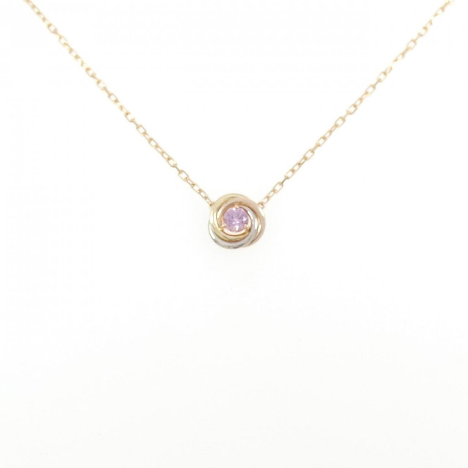 Trinity Necklace by Cartier: Trinity Necklace by Cartier Pink gold, white gold, and yellow gold options available. The Trinity Necklace by Cartier features a pendant with a size of 8.5mm x 8.5mm. This necklace has a neck