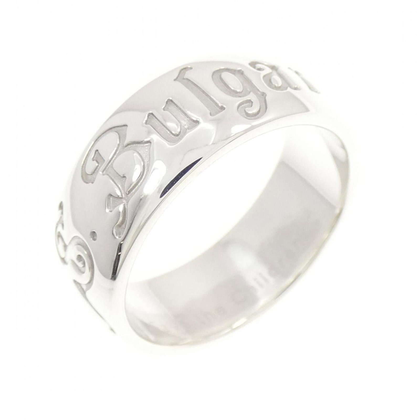 Bvlgari Band Ring Silver 925: Bvlgari Band Ring Silver 925 Silver 925 Bvlgari Band Ring in US Size 10 - A sleek and modern accessory from the renowned Italian luxury brand, featuring a durable silver band with a classic design. Pe