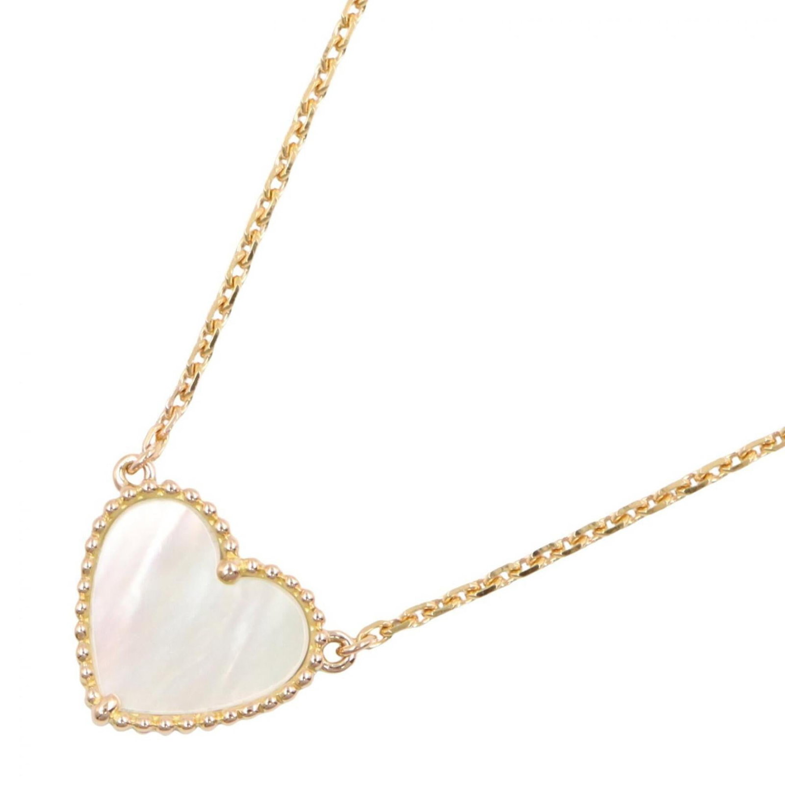 Van Cleef & Arpels Lucky Alhambra Necklace Mother Of Pearl 18K (Yellow Gold) Women'S Gold/ White: Van Cleef & Arpels Lucky Alhambra Necklace Mother Of Pearl 18K (Yellow Gold) Women'S Gold/ White Yellow gold (18K) and mother of pearl come together in the iconic Lucky Alhambra Necklace from Van Clee