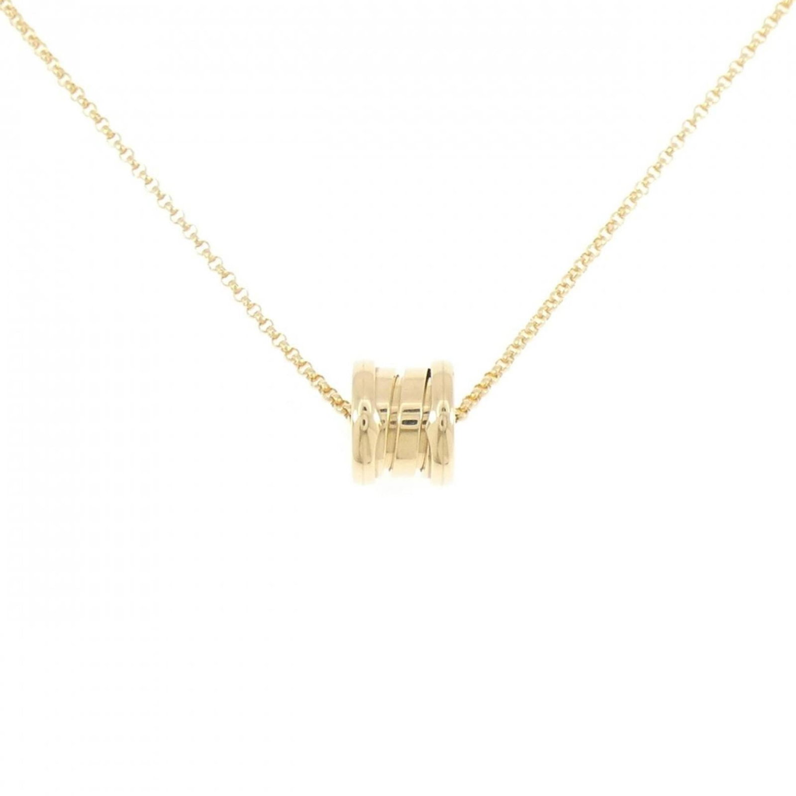 Bvlgari B.Zero1 Necklace: Bvlgari B.Zero1 Necklace Yellow gold (18K) Bvlgari B.Zero1 Necklace features a pendant with dimensions 9.2mm x 7.2mm, set in a necklace designed for women. The necklace is adjustable to fit neck