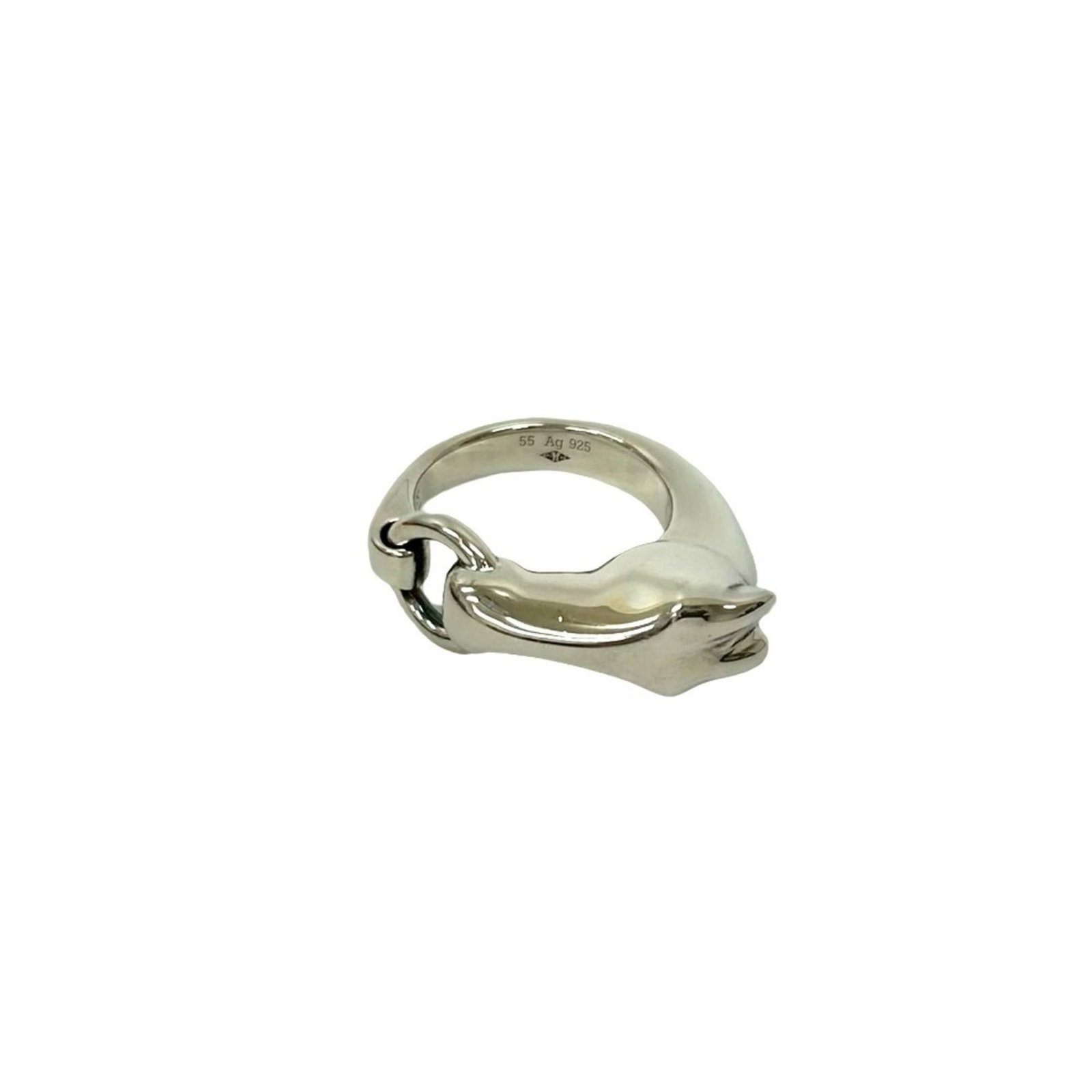 Ring of Silver Band by Hermes: Ring of Silver Band by Hermes Silver band ring from Hermes, made from high-quality silver material (925 US) and available in size 7. This elegant ring features a sleek design that complements the