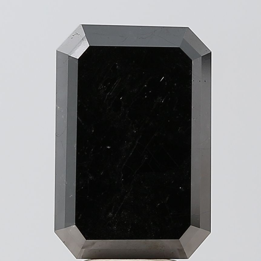Emerald 8.59ct Black VVS2 - Loose Natural Diamond: Emerald 8.59ct Black VVS2 - Loose Natural Diamond 8.59ct Black VVS2 - Loose Natural Diamond, showcasing exceptional clarity and polish, with a mesmerizing black color that sets it apart from other dia