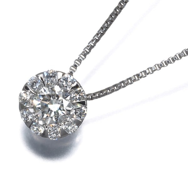Diamond Necklace Platinum 0.318Ct 0.19Ct 900 850 La Soma (1 of 4)