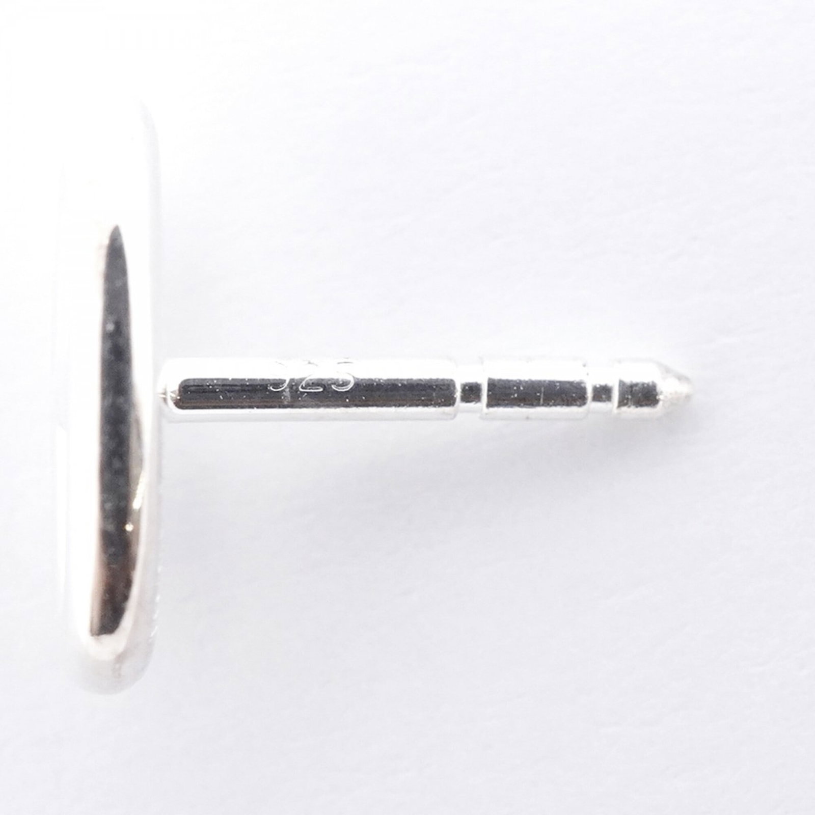Hermes Stud Silver 925 Earrings - 6