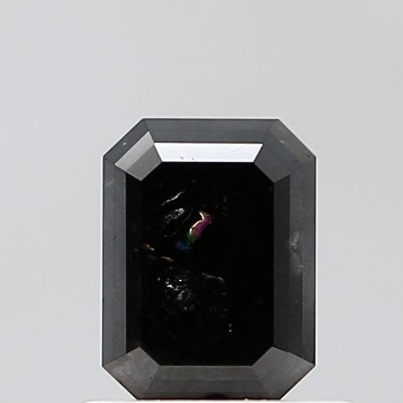 Emerald 0.93ct Black VVS2 - Loose Natural Diamond: Emerald 0.93ct Black VVS2 - Loose Natural Diamond 0.93ct Black VVS2 - Loose Natural Diamond with EX Polish and Symmetry, featuring a rare black diamond with exceptional clarity and cut quality. This n