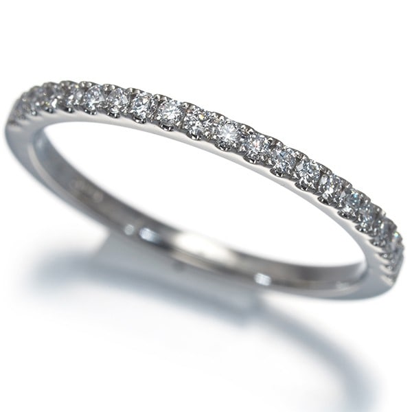 Ahkah Ring Diamond 0.16Ct Tina Half Eternity Us4.5 900 Platinum (1 of 5)