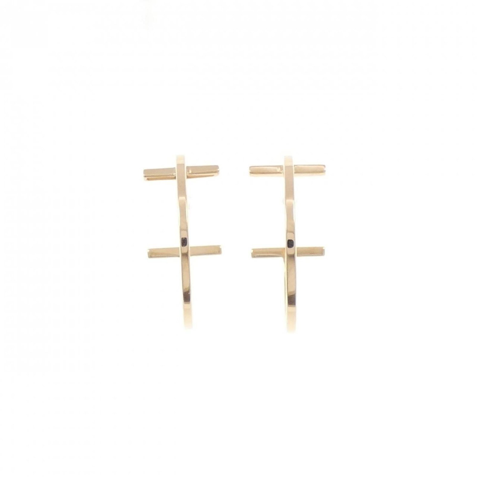 Pink Gold 18k Hoop Earrings Tiffany: Pink Gold 18k Hoop Earrings Tiffany Pink gold (18K) hoop earrings from Tiffany, featuring a sleek and modern design with a diameter of 23.10mm. The earrings are made from high-quality pink gold materi