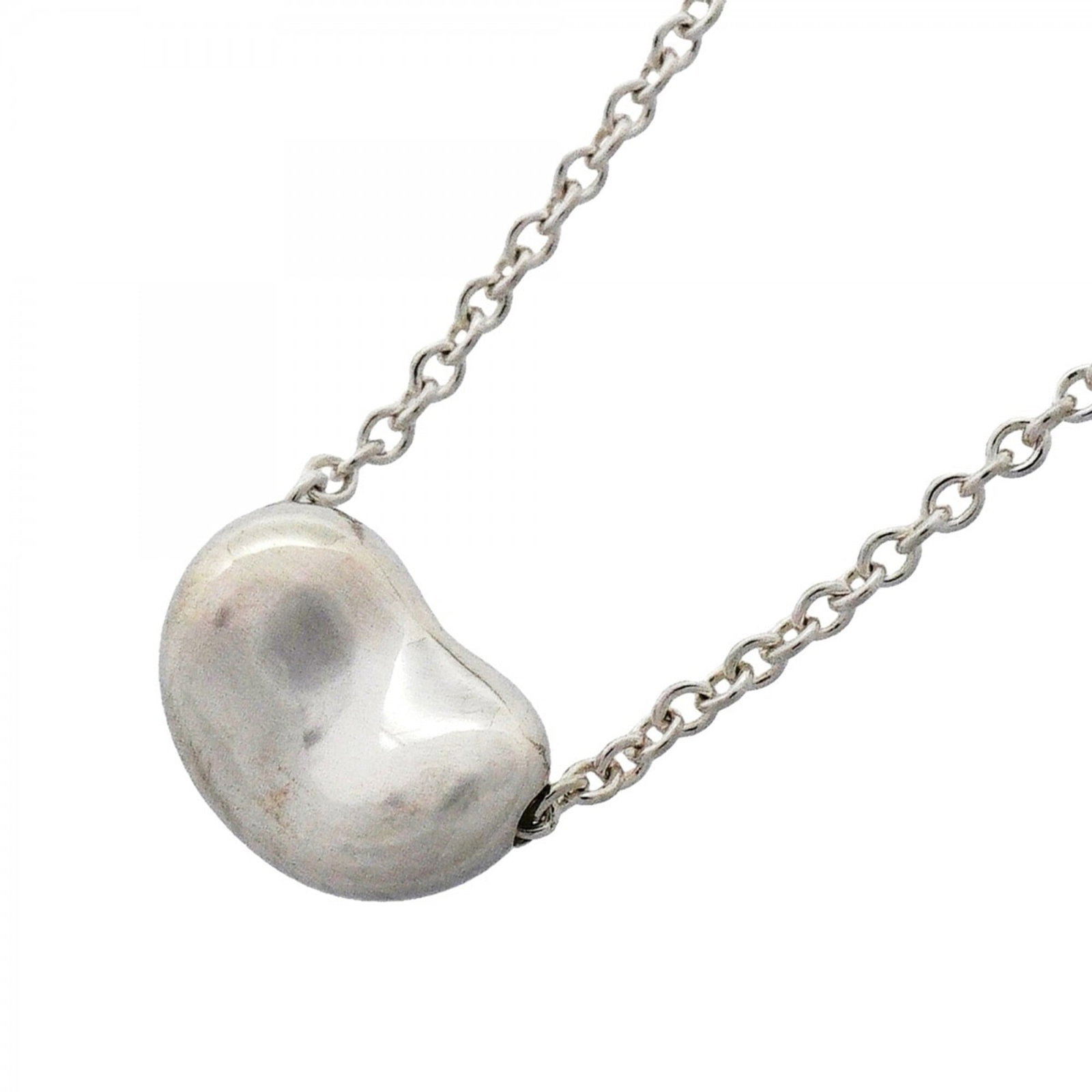 Women's Sterling Silver Necklace Bean Tiffany & Co: Women's Sterling Silver Necklace Bean Tiffany & Co Item Specifics: Brand: Tiffany Necklace Type: Necklace Gender: Women Material: Silver 925 Neck Circumference: 41 cm / 16.14'' Pendant Size: 6.2mm x 9