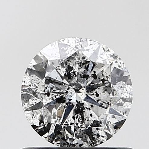 Round 0.65ct Salt And Pepper VVS1 - Loose Natural Diamond: Round 0.65ct Salt And Pepper VVS1 - Loose Natural Diamond 0.65ct Salt And Pepper VVS1 - Loose Natural Diamond, showcasing its EX cut and polish for maximum brilliance, with a clarity grade of VVS1